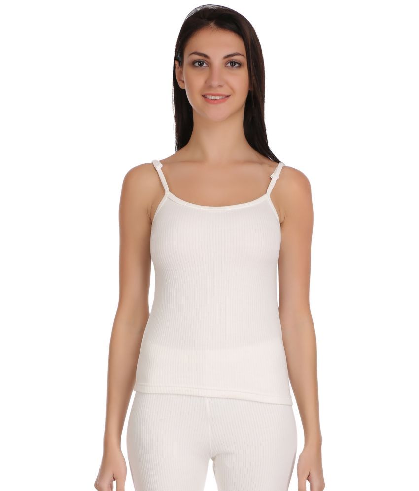     			Selfcare Cotton Blend Topwear - White Single