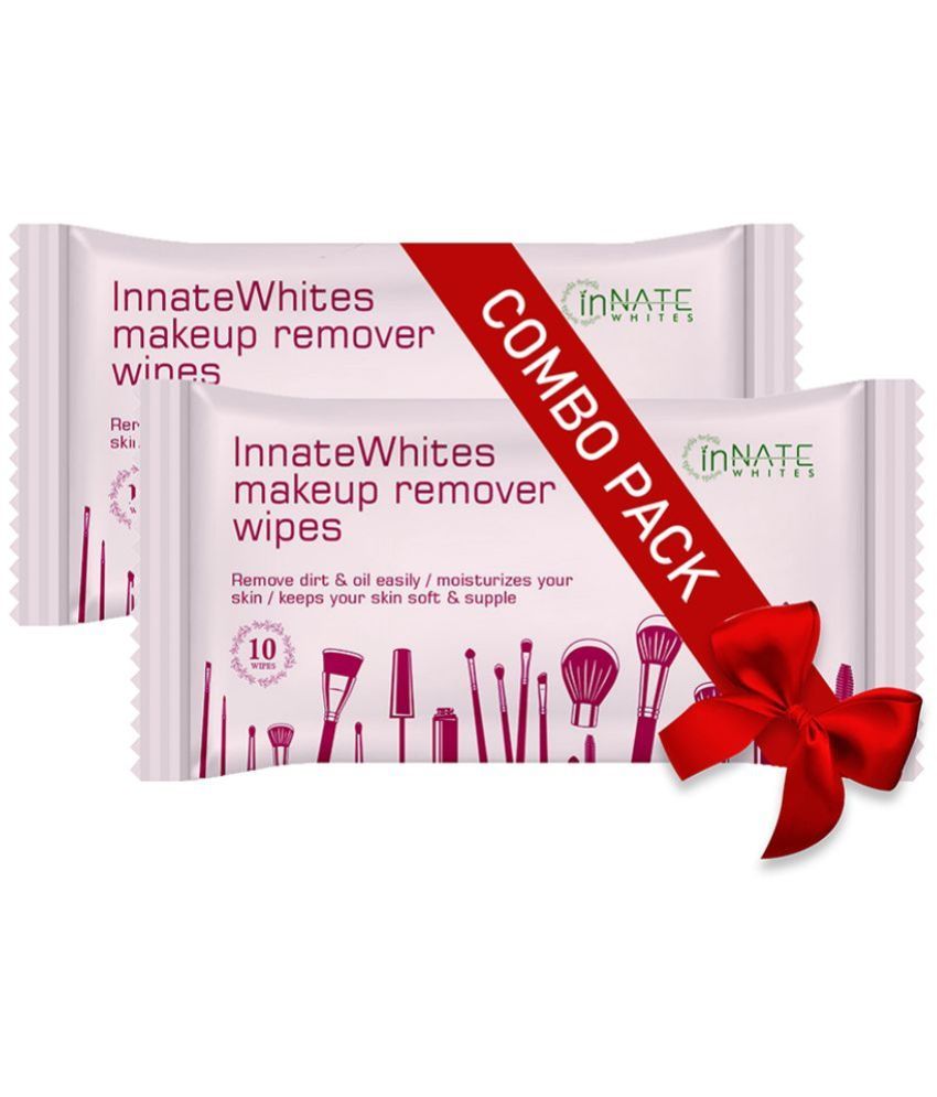 Buy INNATE WHITES Makeup Remover Wipes Wet Wipes ( 20 Pcs ) Pack of 2