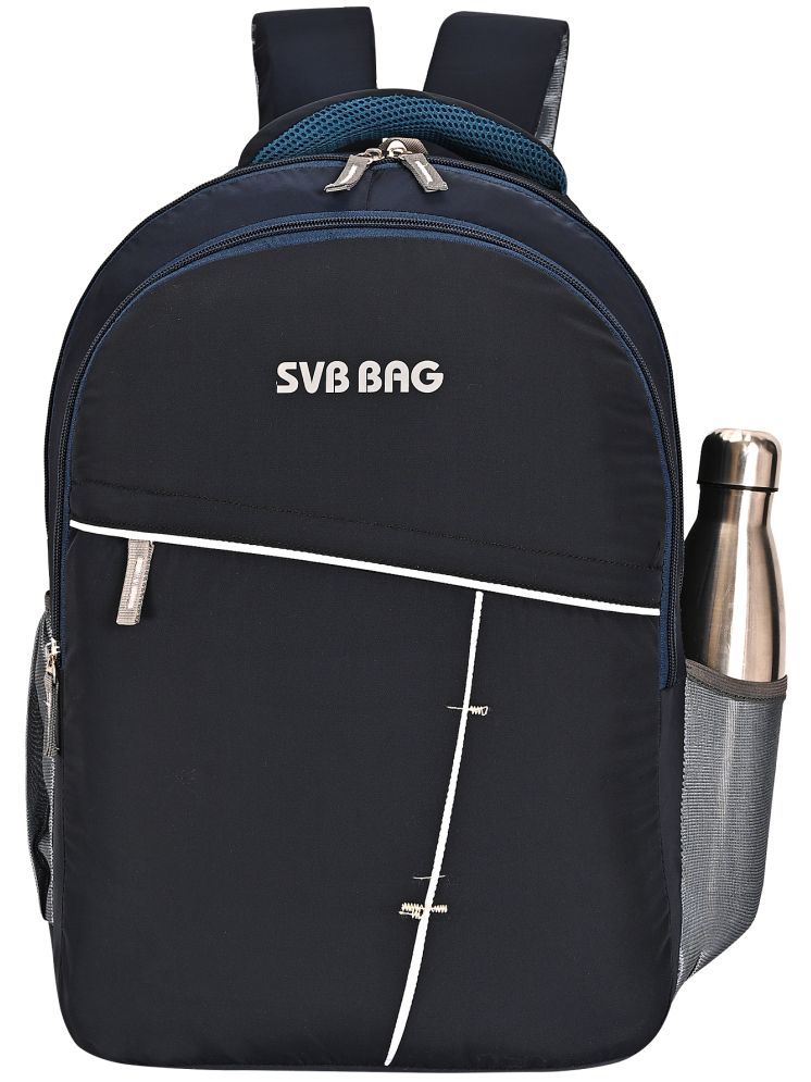     			SVB Blue Polyester Backpack ( 35 Ltrs )