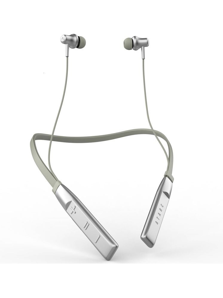     			ATARC In-the-ear Bluetooth Headset with Upto 20h Talktime Noise Cancellation - Silver