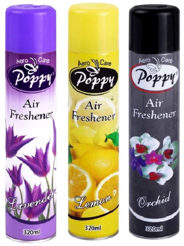     			Aero Care Poppy Room Freshener Spray ( Pack of 3 )