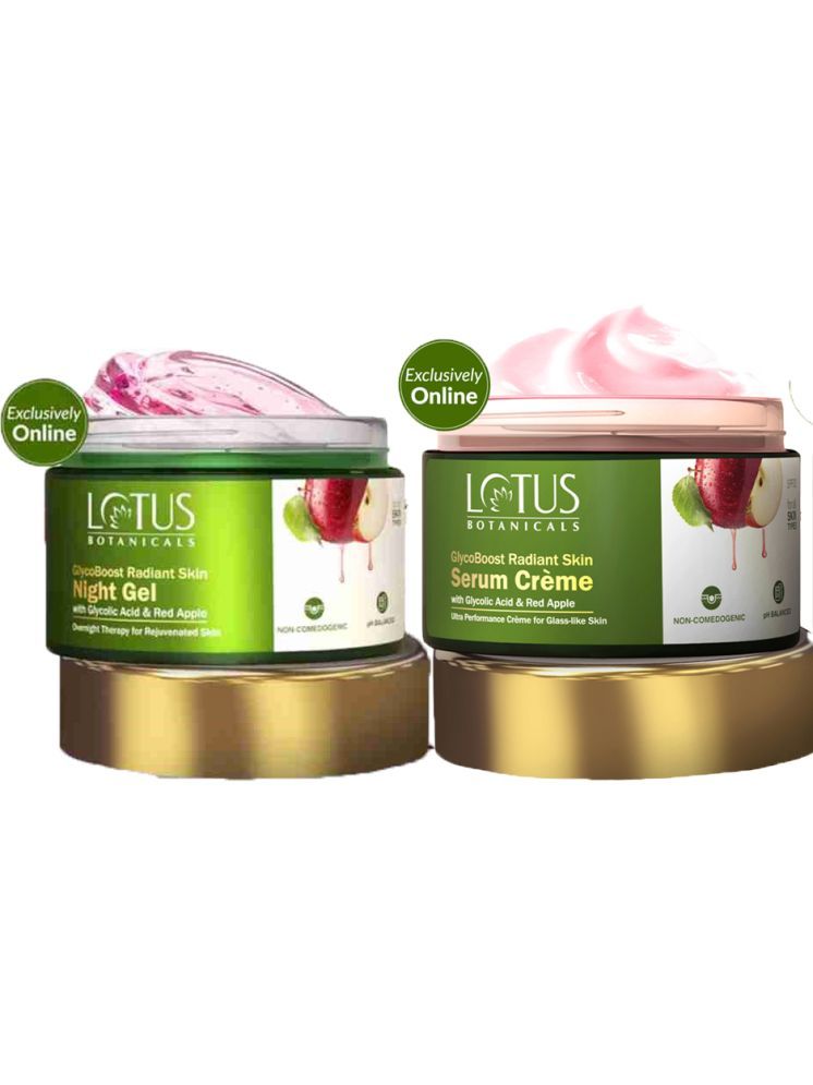     			Lotus Botanicals glycoBoost Serum Cream 50g , Night gel 50g (Pack of 2)