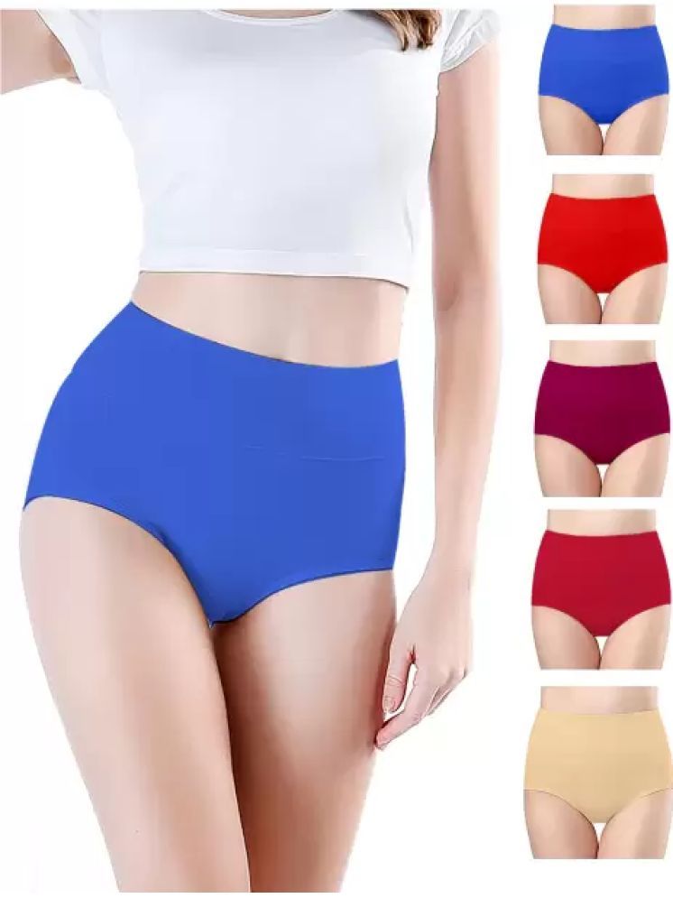     			Louis Craft Pack of 5 Cotton Lycra Period Panty For Women ( Multicolor3 )