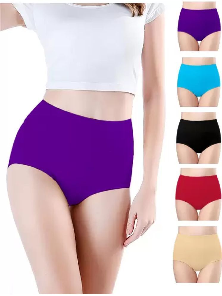     			Louis Craft Pack of 5 Cotton Lycra Period Panty For Women ( Multicolor4 )