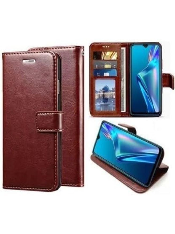     			Masque Brown Flip Cover Artificial Leather Compatible For Xiaomi Redmi Note 7s ( Pack of 1 )