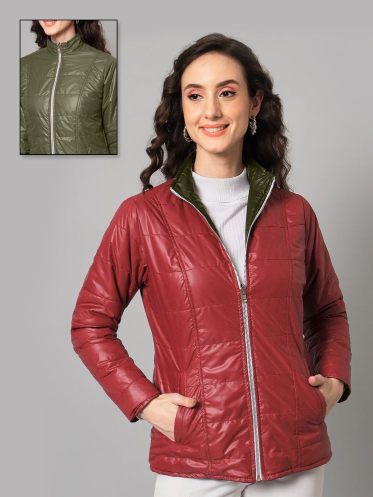     			Purys - Polyester Maroon Jackets