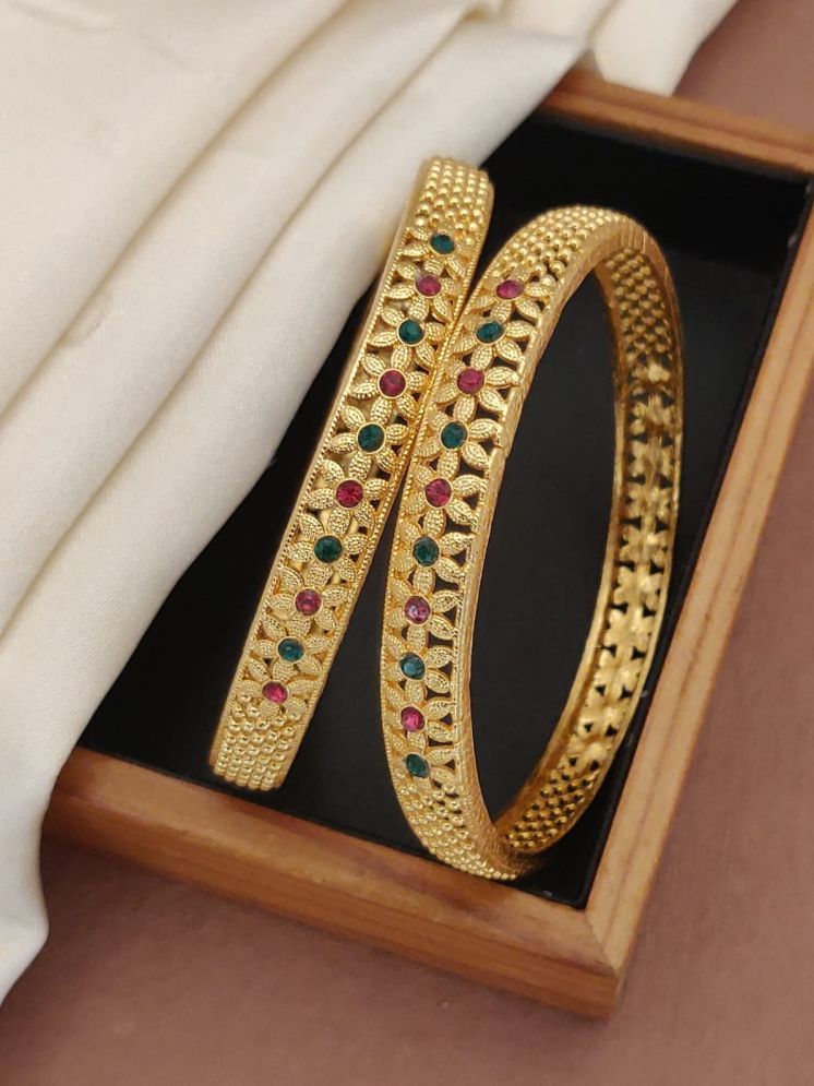     			Shivay Fashion Gold Bangle Set ( Pack of 1 )