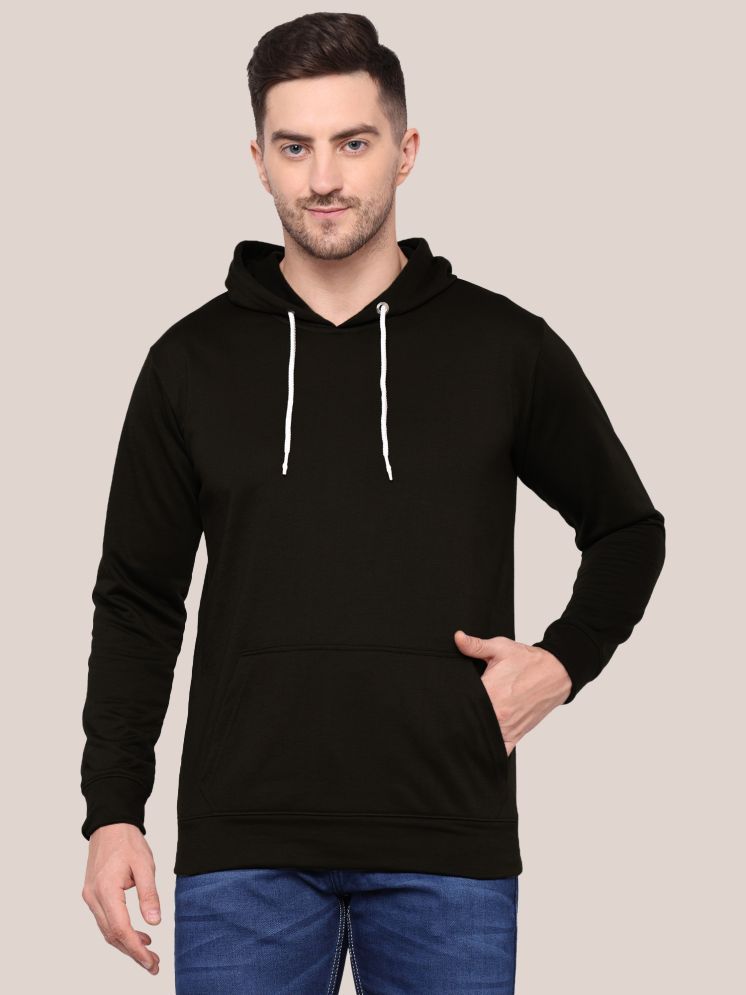     			TQH Fleece Hooded Men's Sweatshirt - Black ( Pack of 1 )