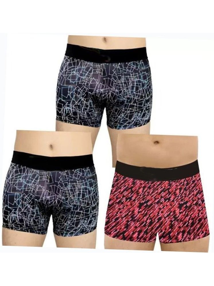     			Cavenders Pack of 3 Nylon Trunks For Men's ( Multicolor )