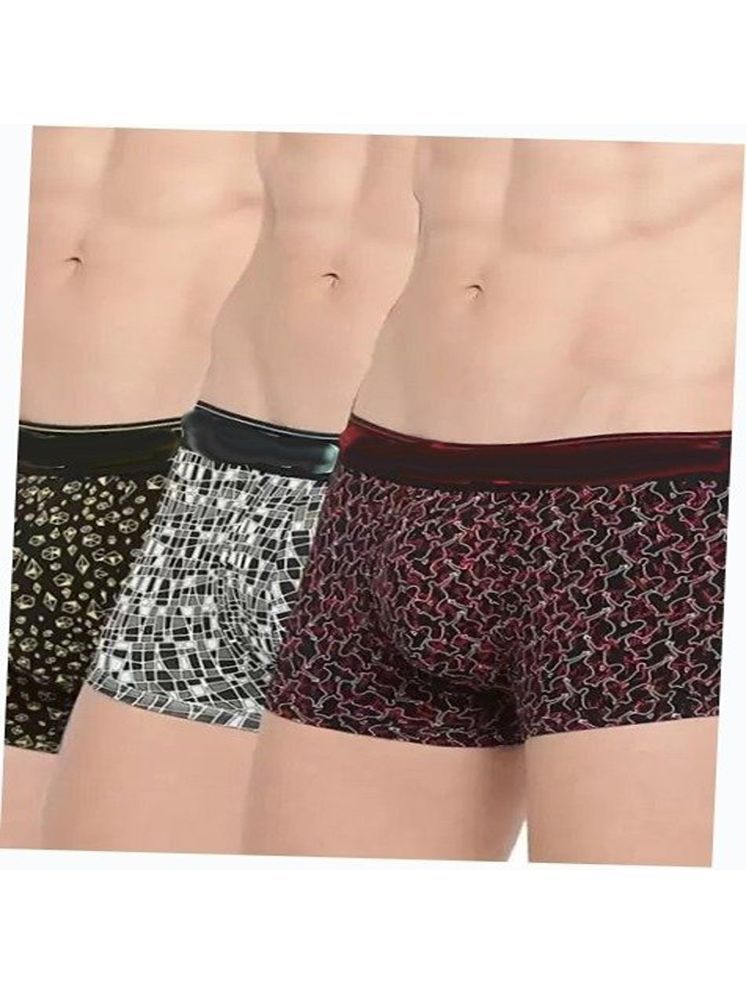     			Cavenders Pack of 3 Nylon Trunks For Men's ( Multicolor )