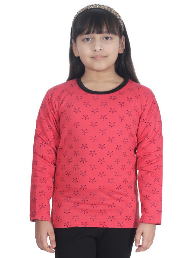     			IndiWeaves Pack of 1 Girls Fleece T-Shirt ( Pink )