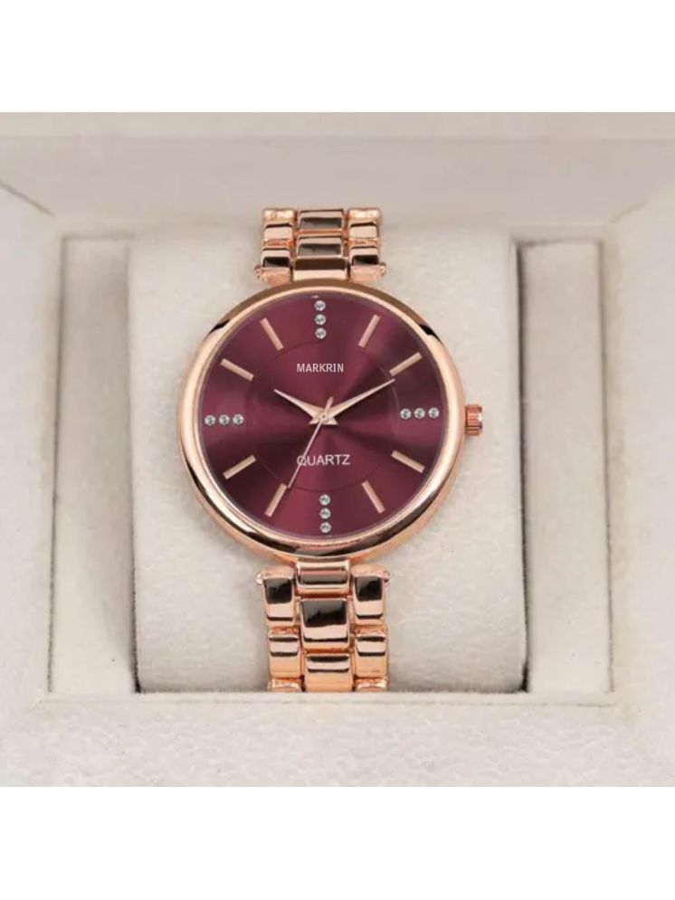     			MARKRIN Rose Gold Metal Analog Womens Watch