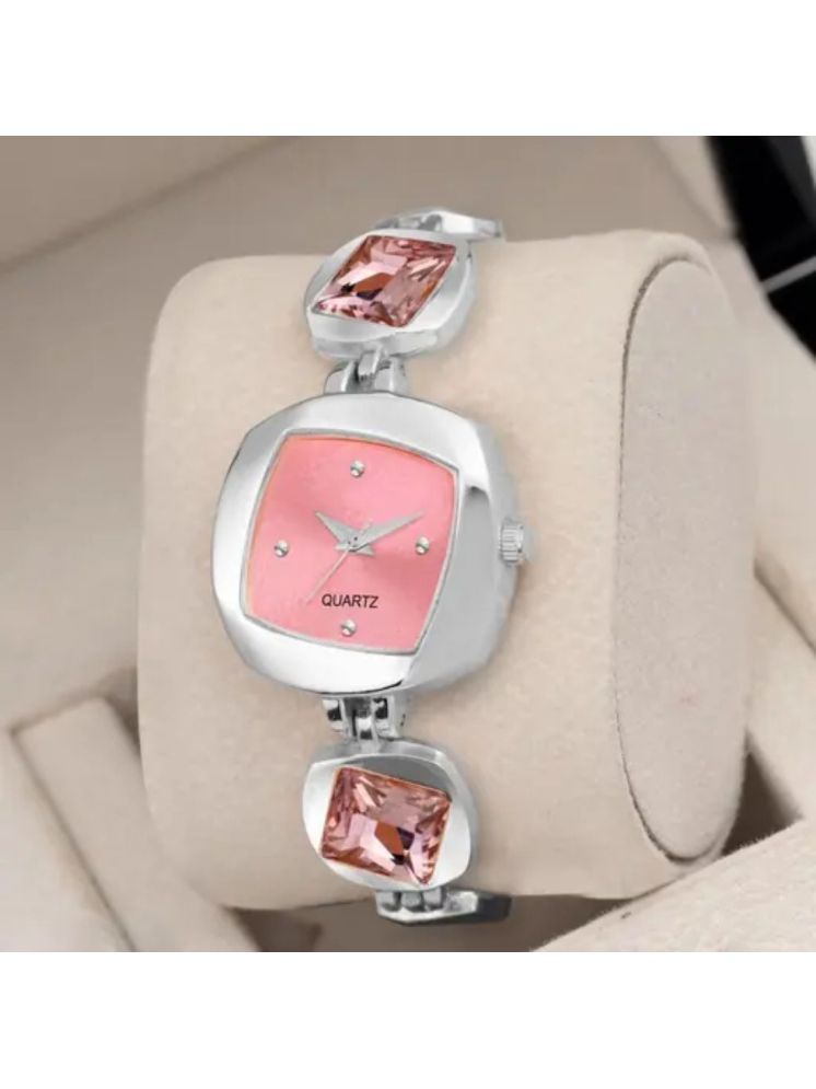     			MARKRIN Silver Metal Analog Womens Watch