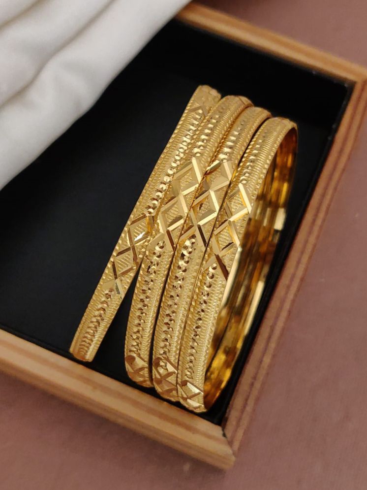     			Shivay Fashion Gold Bangle ( Pack of 2 )