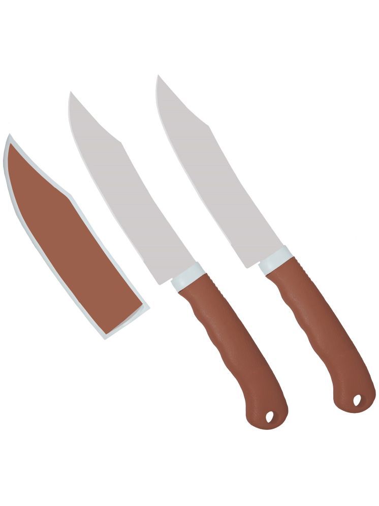     			ATARC Brown Stainless Steel Knife Set Blade Length 12 cm ( Pack of 2 )