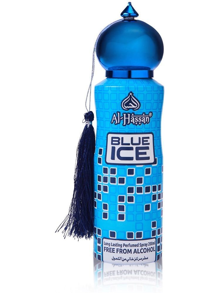     			Al - Hassan Blue Ice Perfume Body Spray for Unisex 200 ml ( Pack of 1 )