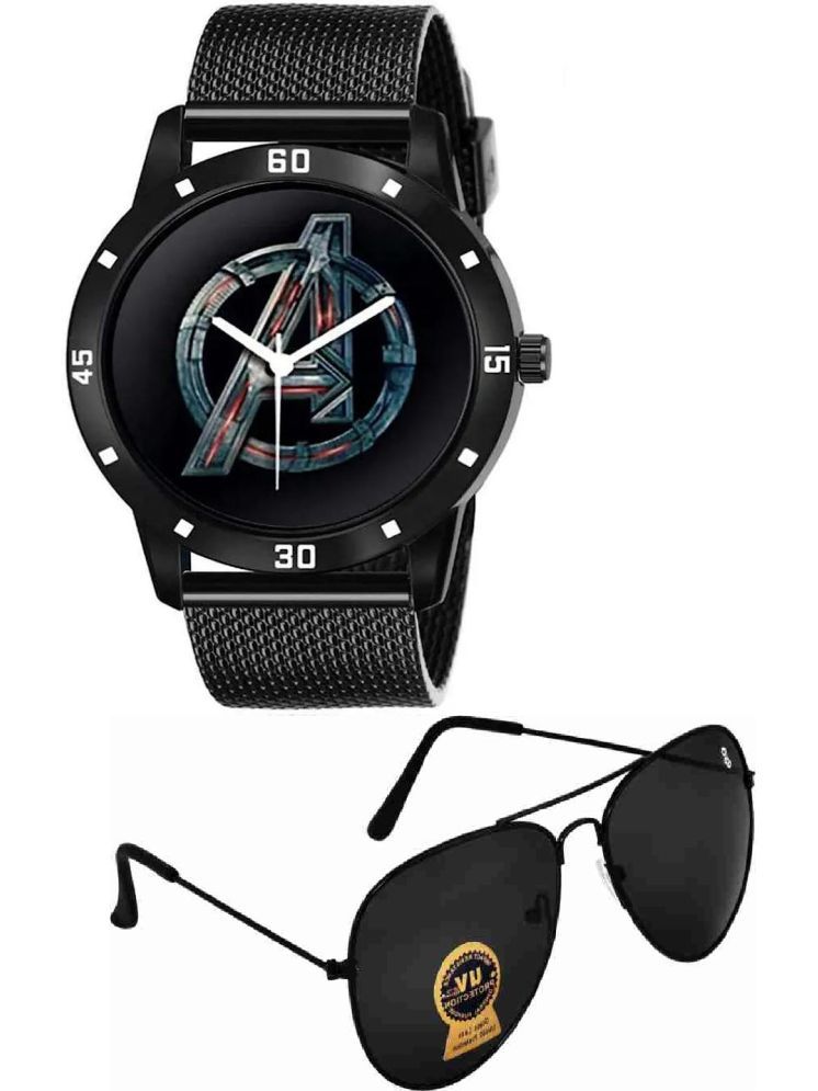     			PIRASO Black Silicon Analog Men's Watch