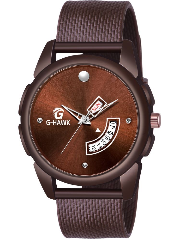     			PIRASO Brown Silicon Analog Men's Watch