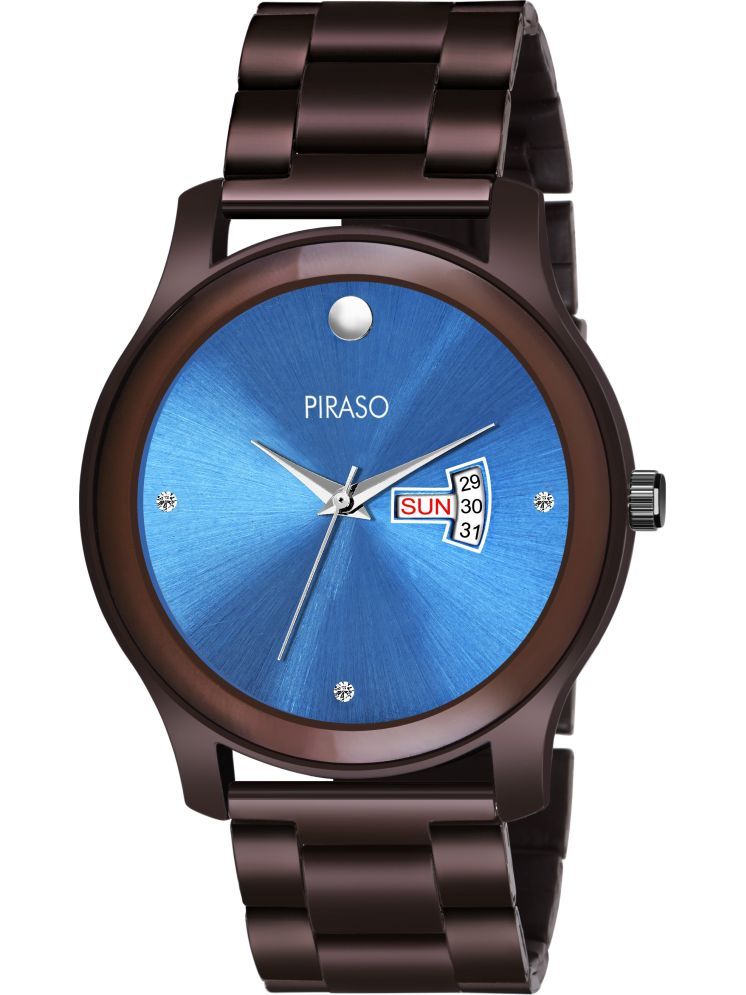     			PIRASO Brown Stainless Steel Analog Men's Watch