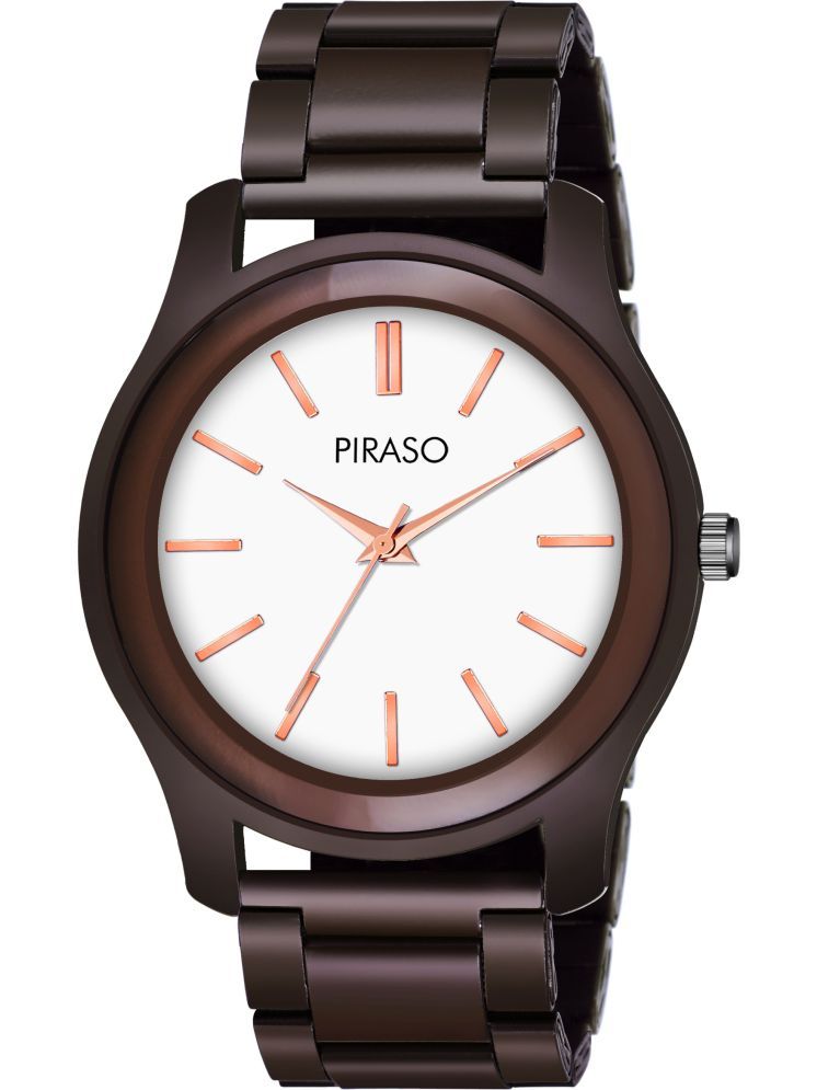     			PIRASO Brown Stainless Steel Analog Men's Watch