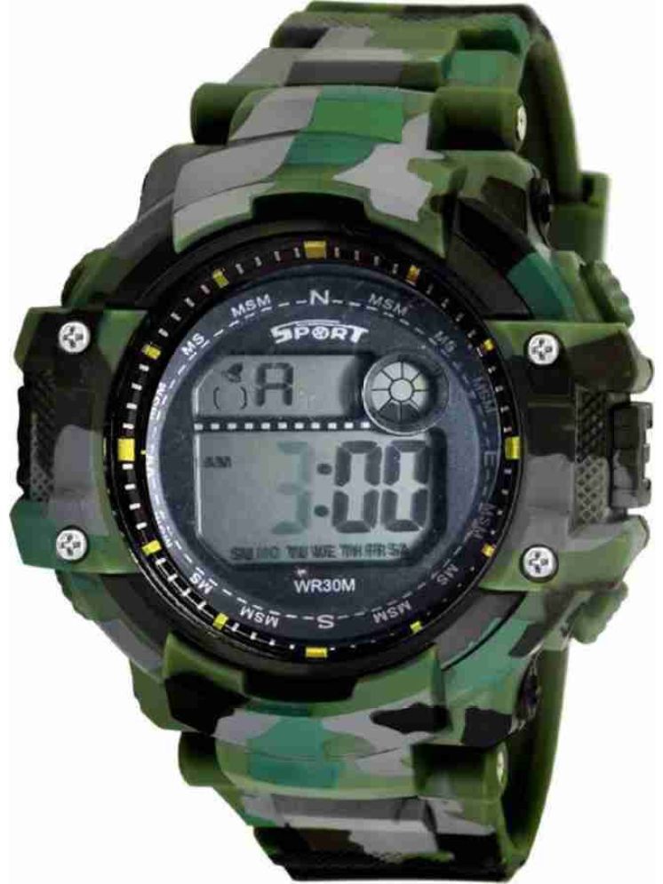     			PIRASO Multicolor Resin Digital Men's Watch