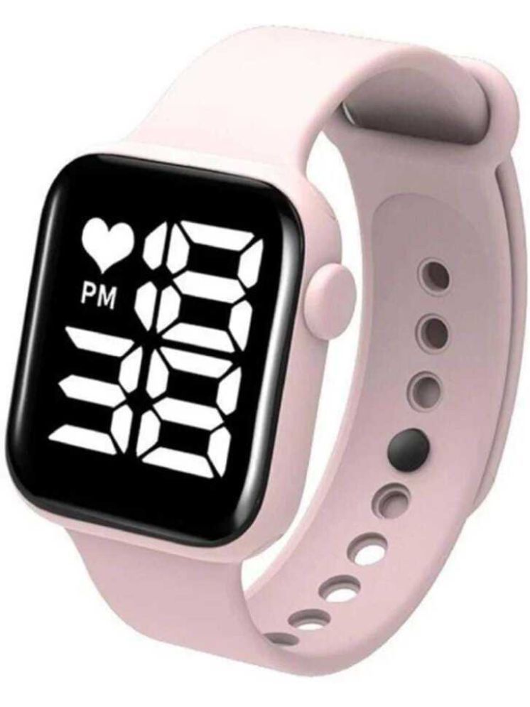     			PIRASO Pink Silicon Digital Men's Watch