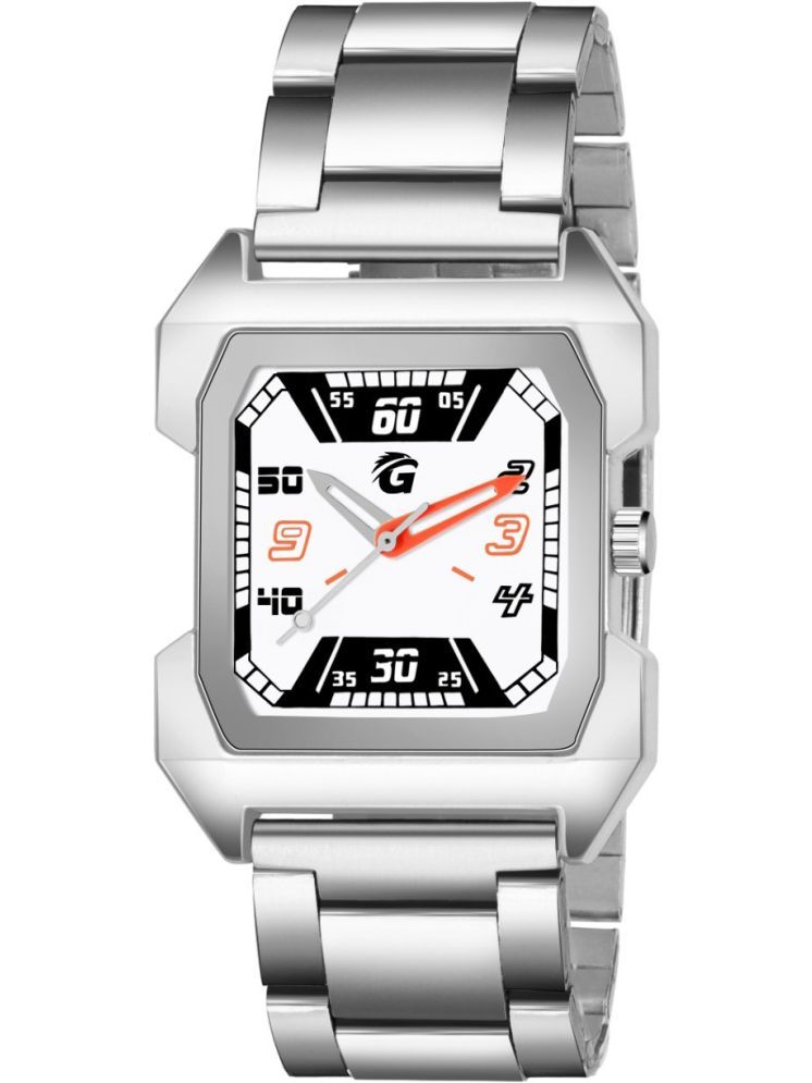     			PIRASO Silver Stainless Steel Analog Men's Watch