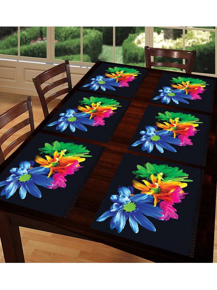     			Revexo PVC Solid Rectangle Table Mats ( 40 cm x 30 cm ) Pack of 1 - Multi