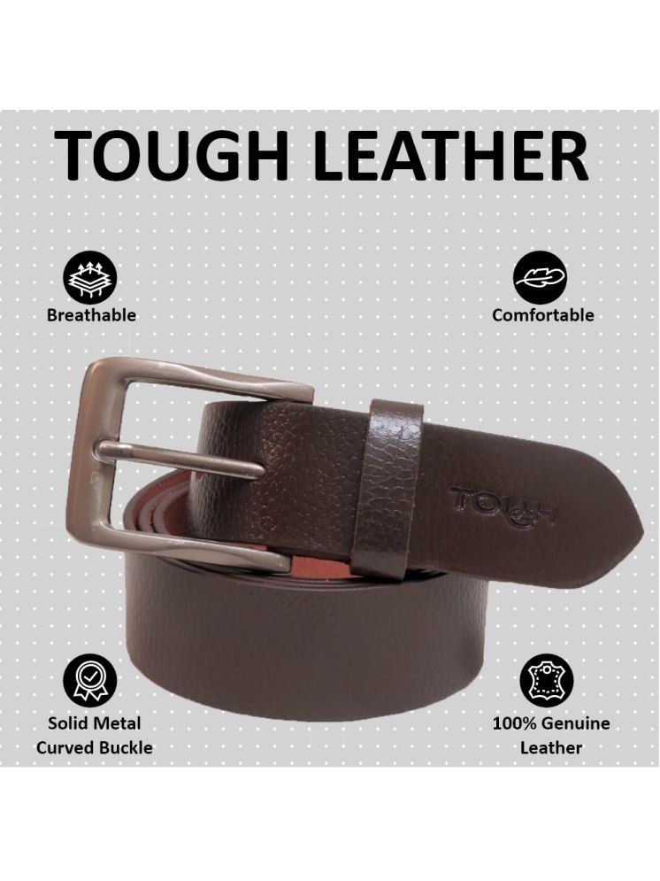     			Tough - Brown Leather Men's Buckle ( Pack of 1 )