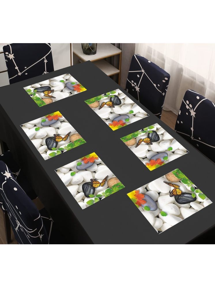     			CreadCraft PVC Solid Rectangle Table Mats ( 40 cm x 30 cm ) Pack of 1 - Multi