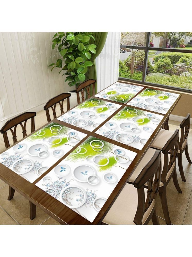     			CreadCraft PVC Solid Rectangle Table Mats ( 40 cm x 30 cm ) Pack of 1 - Multi