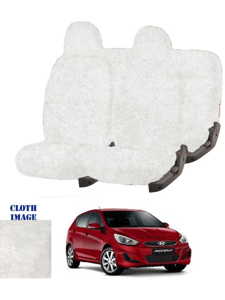     			Hyundai Accent White 5 Seater Car Seat Cover