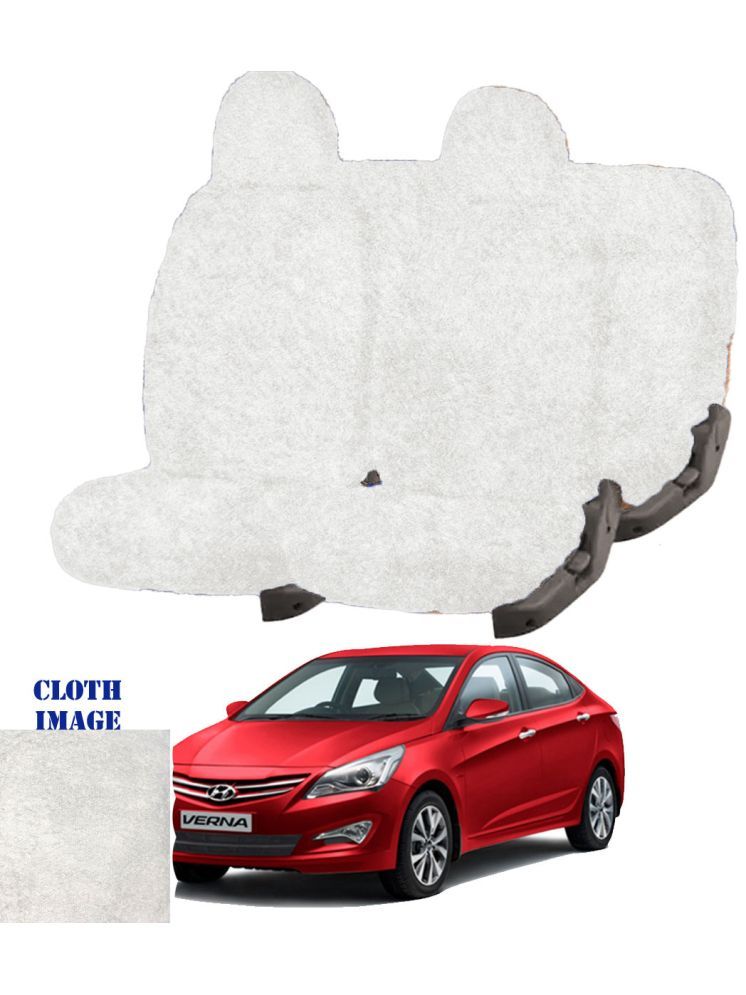     			Hyundai Verna Fluidic White 5 Seater Car Seat Cover