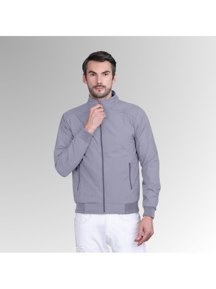     			LOVE LONDON Polyester Men's Casual Jacket - Grey ( Pack of 1 )