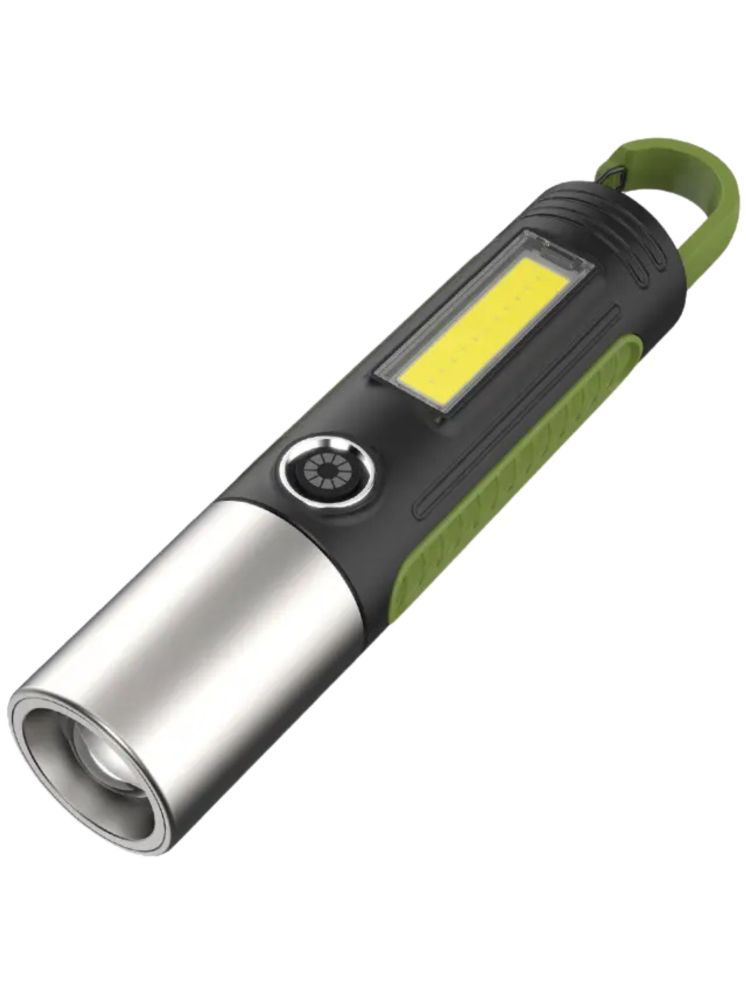     			MZ - 10W Rechargeable Flashlight Torch ( Pack of 1 )