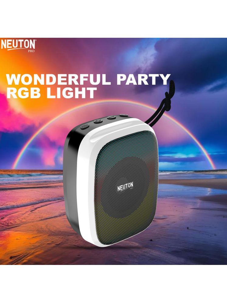     			NEUTON PRO DON 8 W Bluetooth Speaker Bluetooth v5.0 with USB,SD card Slot Playback Time 4 hrs Black