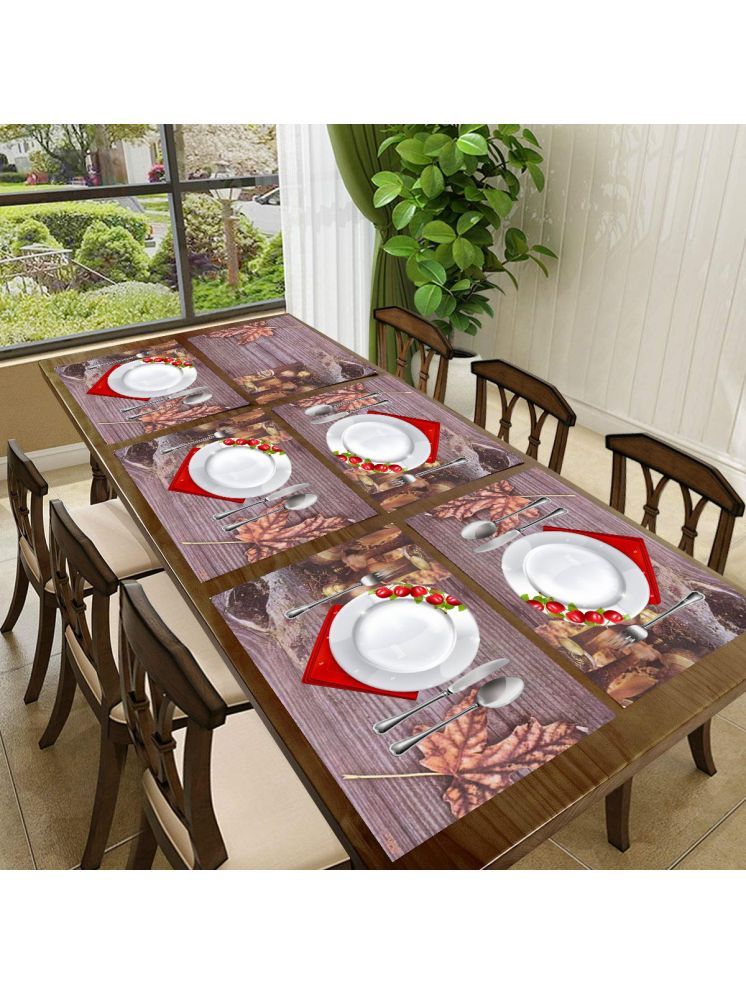     			Sanraksshan PVC Solid Rectangle Table Mats ( 40 cm x 30 cm ) Pack of 1 - Multi