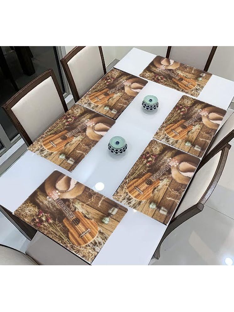     			Sanraksshan PVC Solid Rectangle Table Mats ( 40 cm x 30 cm ) Pack of 1 - Multi