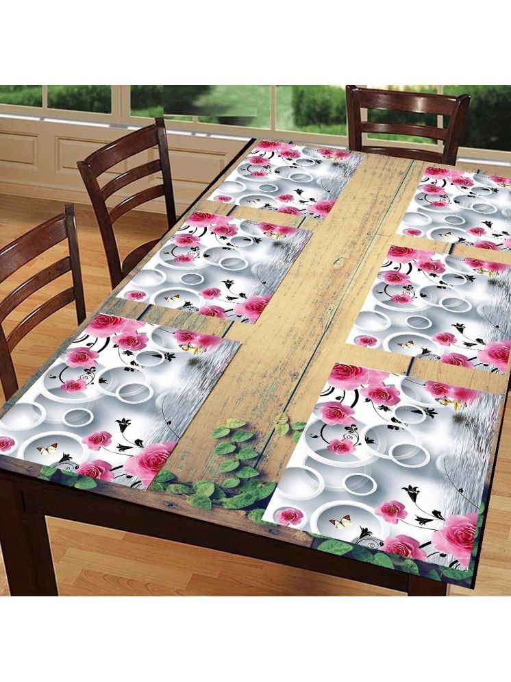     			Sanraksshan PVC Solid Rectangle Table Mats ( 40 cm x 30 cm ) Pack of 1 - Multi