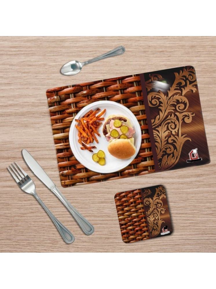     			Sanraksshan PVC Solid Rectangle Table Mats ( 40 cm x 30 cm ) Pack of 1 - Multi