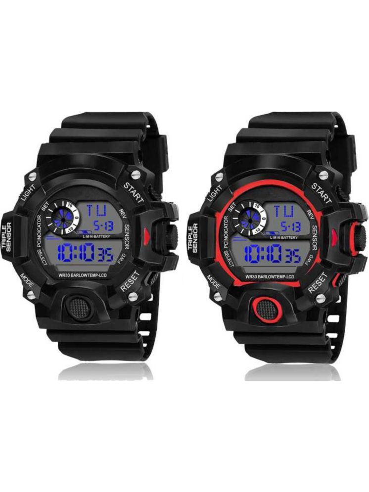     			Trex Black Silicon Analog-Digital Men's Watch