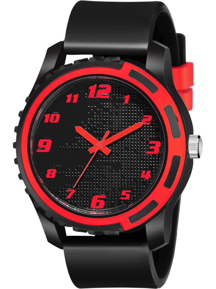     			Trex Black Silicon Analog Men's Watch