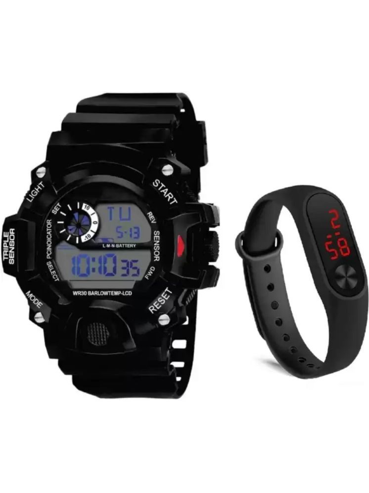     			Trex Black Silicon Digital Men's Watch