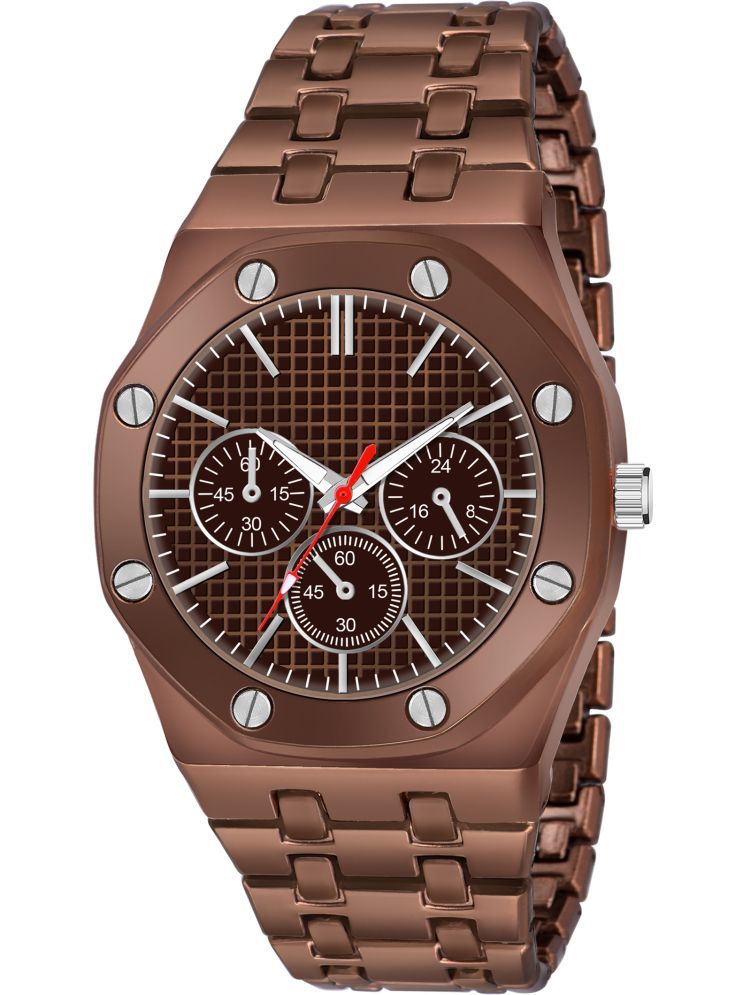     			Trex Brown Stainless Steel Analog Men's Watch