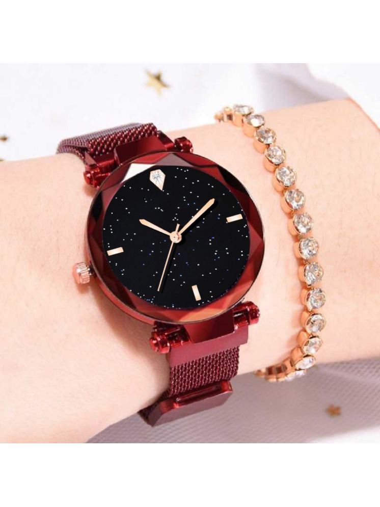     			Trex Red Metal Analog Womens Watch