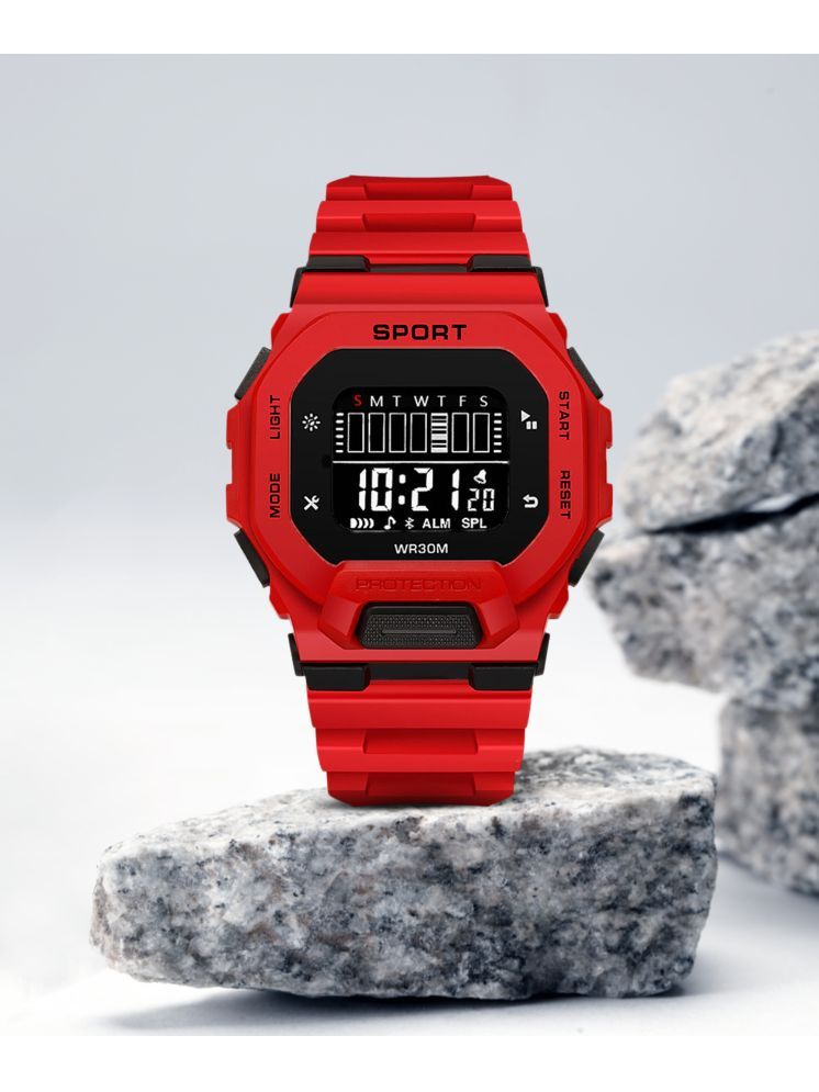     			Trex Red Silicon Digital Men's Watch