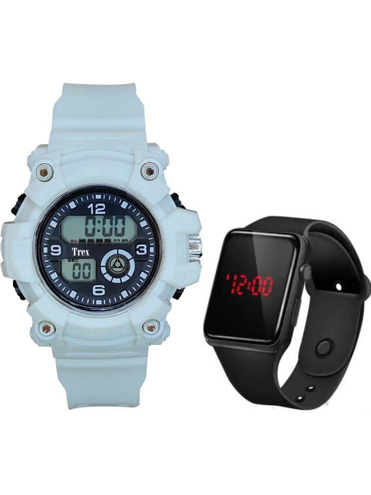     			Trex White Silicon Digital Men's Watch