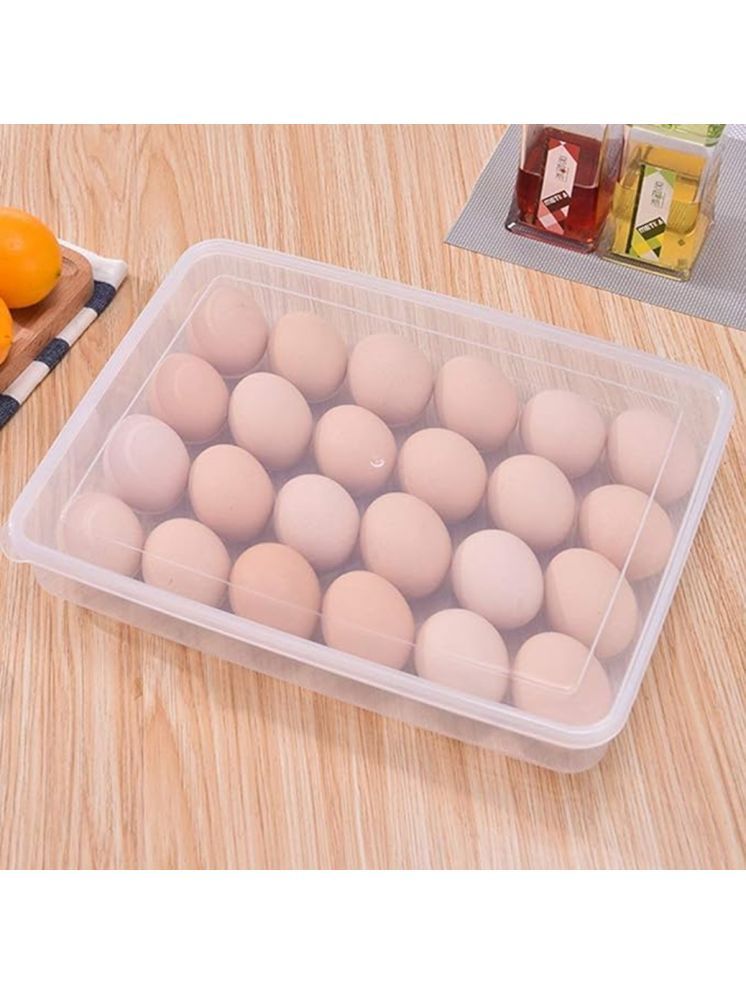     			analog kichenware 24 Grid Egg Storage Plastic Transparent Egg Container ( Set of 1 )