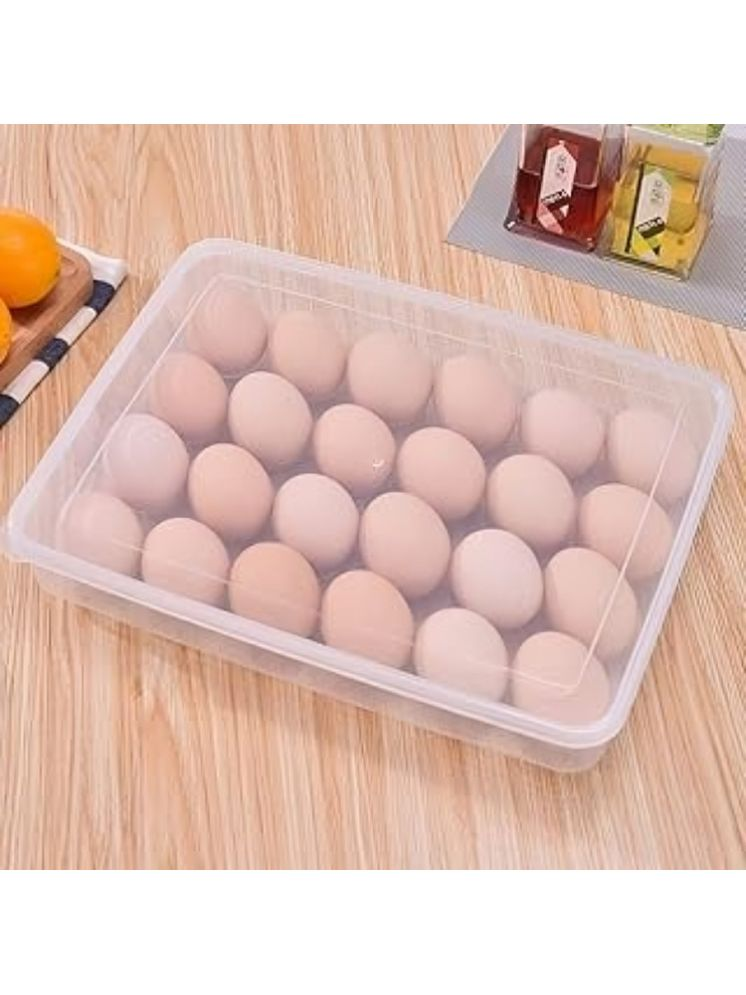     			24 Grid Egg Storage Box Egg Refrigerator Storage Tray, Stackable Plastic Egg Containers for Fridge Kitchen Size of The 24 Egg Storage Box