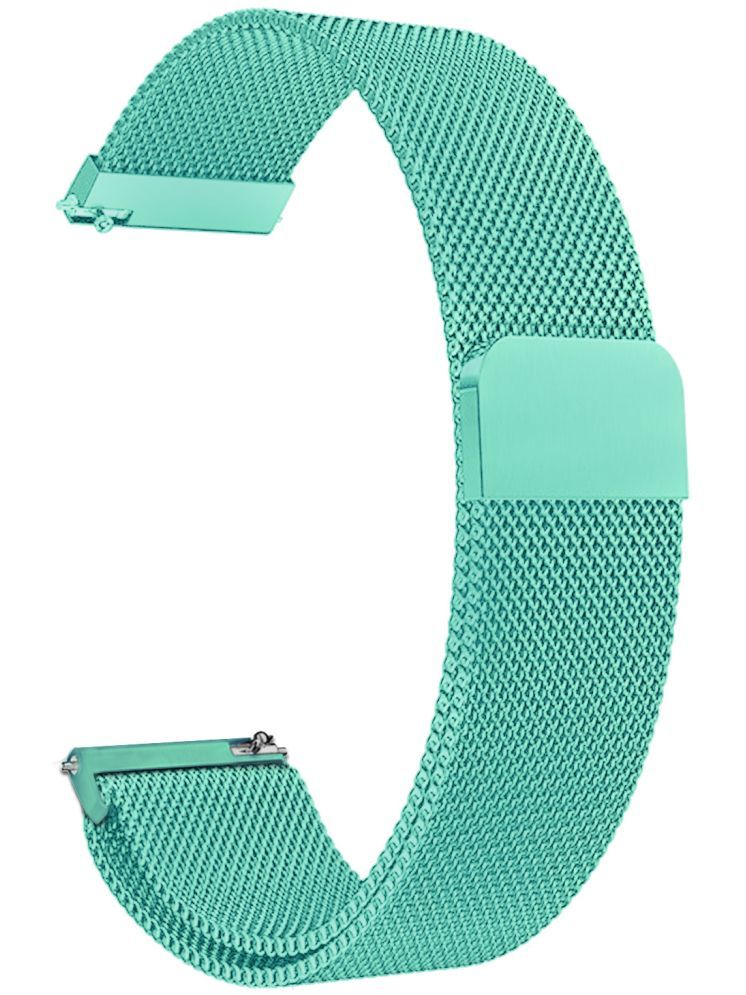     			ACM Watch Strap Magnetic 22mm compatible with Cellecor M8 Plus Smartwatch Luxury Metal Chain Band Turquoise